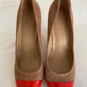Talbots Camel Suede Spectator Pump